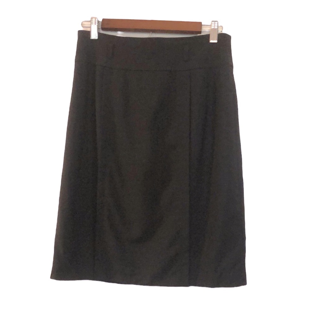 TALBOTS STRETCH PANEL PENCIL SKIRT BLACK SIZE 6P